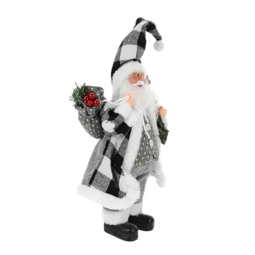 Produktbild: Amosfun Alter Mann Puppe Dekoration Weihnachtsmann-Figur Weihnachtsschmuck Für Den Tisch Tischplatte Weihnachtsverzierung Weihnachtsstatue Weihnachtsmann-skulptur Chemiefasertuch