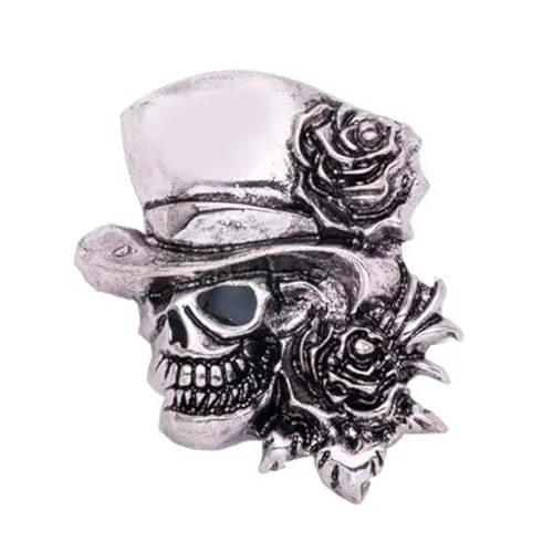 Produktbild: Amosfun Halloween- -brosche Im Gothic-punk-stil Anstecknadel Mit Hut Rose Für Party-zubehör