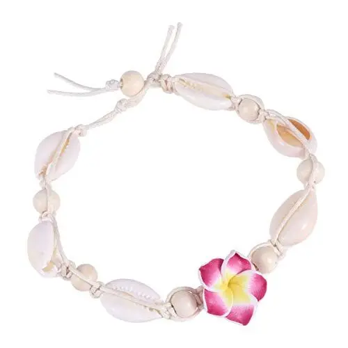 Produktbild: Amosfun Beach Party Flower Knöchel Sommer Armband mit Muschel Fußkette Armband Schmuck für Frauen und Mädchen