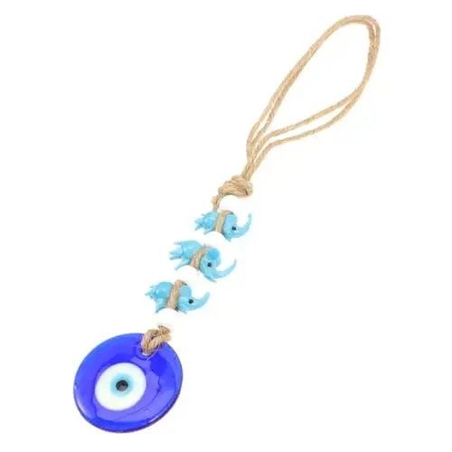Produktbild: Amosfun Blaues Auge Zauber Auto- Böser Blick- Evil Eye Anhänger Zauber des Bösen Blicks Blaue Dekorationen Evil Eye Wandbehang Auto Inter Anhänger Wanddekoration Glas