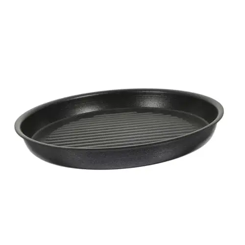 Produktbild: Amosfun Outdoor-grill Grillpfanne Aluminium-grillschale Haushalts-steakpfanne Camping-grillschale Multifunktions-steakplatte Grillzubehör Verschleißfeste Steakplatte
