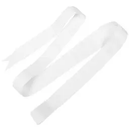 Produktbild: Amosfun Braut Satin Gürtel Hochzeit Schärpe Seidenband Gürtel Lange breite einfache Klassische Band Schärpe für Frauen besonderen Anlass Hochzeitskleid weiß