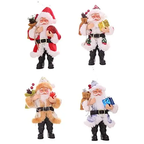 Produktbild: Amosfun Weihnachtsmann-Figur Aus Kunstharz 20 X 12 cm Weihnachtsschmuck Weihnachtsmann Rustikale Innendekoration