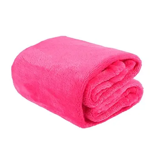 Produktbild: Amosfun Decke Wärmer Auto Flauschiges hundehandtuch Flamingo Vlies grüne Tücher Tierhaare im Freien warm Blanket Cozy Blanket matratzen schlafsofa Flanell Haustierbettwäsche Rosy