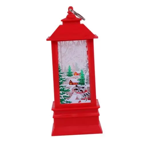 Produktbild: Amosfun Weihnachtsnachtlicht Laterne Große Rote Weihnachtsmann Lampe Desktop Dekorative Wohnkultur Batterie Nachtlampe Für Schlafzimmer Party