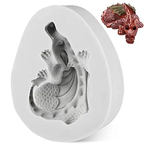 Produktbild: Amosfun Ostern Dinosaurier Silikonform, 3D Schokoladenform, Fondantform FüR Kuchen, Vielseitig Einsetzbar FüR Schokolade, Fondant, Hochzeitstorten, Perfekt FüR Geburtstagsfeiern, Babypartys, Hochzeit