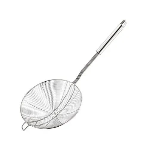 Produktbild: Amosfun Drahtgeflecht-sieb Mit Doppelhaken Schöpfkelle Küchensieb Zum Braten Hot Pot-sieb Löffel Nudelschaufel Mit Hitzebeständigem Griff