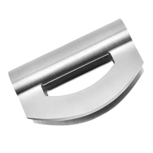 Produktbild: Amosfun Edelstahl Doppels Neider Knoblauchschneider Salatschneider Lebensmittelreibe Käseschneider Gemüseschneidewerkzeug Fruchtschneider Gemüsehobel Gemüsereibe Rostfreier Stahl Silver