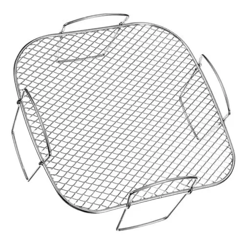 Produktbild: Amosfun Edelstahl-luftfritteusen-Gestell Zum Kochen Grillgestell-zubehör-Set Leicht Zu Stapeln Und Zu Reinigen