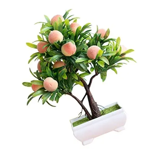 Produktbild: Amosfun Künstlicher Pfirsichbaum-Bonsai Langlebige Dekorative Kunstpflanze Für Das Wohnzimmer