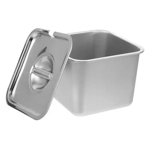 Produktbild: Amosfun Hausgemachte Eiscreme-aufbewahrungsbox Mit Deckel Metall-gefrierbehälter Für Desserts Joghurt