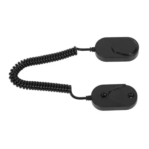 Produktbild: Amosfun Fernbedienungs-Anti-Verlust-Gerät Fernbedienungs -Anti -Diebstahl -Kabel Fernbedienungskabelleine Fernbedienungs -Sicherheitsriemen Fernbedienungs -Tethering -Gerät Abs Schwarz