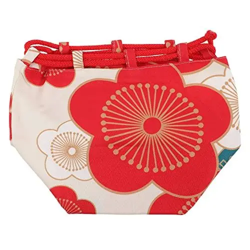 Produktbild: Amosfun Kawaii Japanischer Kimono-beutel Mit Kordelzug Stilvolle Tasche Für Frauen Studenten Und Mädchen Schmuckbeutel