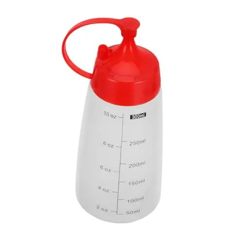 Produktbild: Amosfun Stabile Saucen-quetschflaschen Aus Kunststoff Mit Verschluss Große Gewürzbehälter Für Ketchup Senfsauce Honigspender