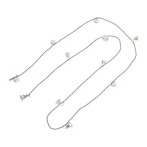 Produktbild: Amosfun Glockenanhänger Christbaumschmuck Metalldekor Garten Hängende Dekoration Kette Regenglockenspiel Partyzubehör Partydekoration Festivalversorgung Weihnachtsbaum Urlaubsartikel Eisen