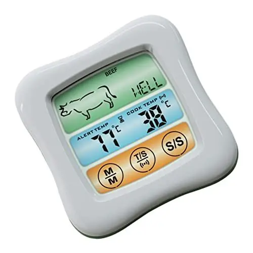 Produktbild: Amosfun Grillthermometer digitales Thermometer Küchenerinnerungsalarm Yakitori-Grill kitchen thermometer küche thermometer langlebiges Küchenthermometer BBQ-Thermometer Edelstahl 304