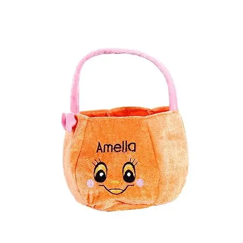 Produktbild: Amosfun Halloween Süßigkeiten-eimertasche mit Griff Stoff-aufbewahrungstasche für Leckereien und Party-snacks für Jungen und Mädchen