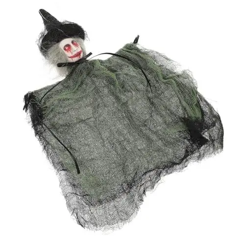 Produktbild: Amosfun Halloween Horror Halloween grusel Gruselige hängende Halloween-Dekorationen Halloween hängende Geister Hexenzubehör Halloween-Requisiten Geisterpuppe für den Haushalt Geisterfigur