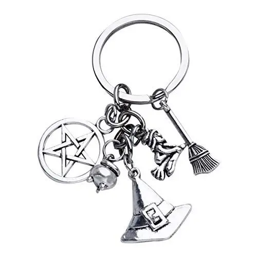 Produktbild: Amosfun Halloween Schlüsselbund Kreative Hut Schlüsselbund Schlüsselring Hängende Verzierung für Schlüssel Handtasche Tasche Brieftasche Halloween