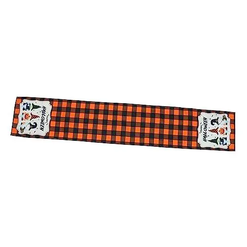 Produktbild: Amosfun Elegante Tischfahne Aus Baumwollleinen Halloween-tischdecke für – Laternenmotiv