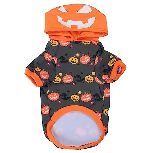 Produktbild: Amosfun Haustierhundehalloween-Sweatshirt Hund Halloween Kostüme Groß Pet Flippige Kleidung Teufel-Haustier-Overall Warmer Hundepullover Hund Verkleiden Welpen-Shirt Haustier-Outfit Lustig