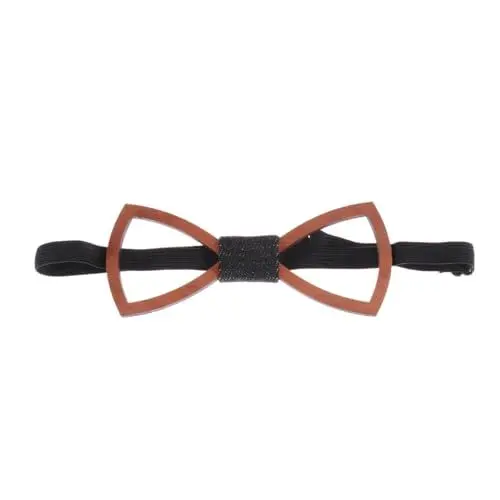 Produktbild: Amosfun Holzfliege Herren Anzug Fliege Schleife Bart Form Handgemachte Männer Holz Fliegen für Hochzeit Bräutigam Trauzeuge Gentleman Accessoires