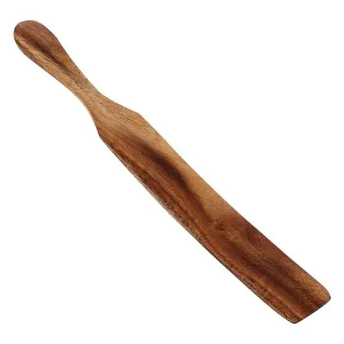 Produktbild: Amosfun Holzspatel Holzspatel Sauerteig-Pizzaheber Langer Griff Holzwender Antihaftbeschichtete Kochutensilien zum Salatmischen Rühren Servieren Wenden 28 Cm