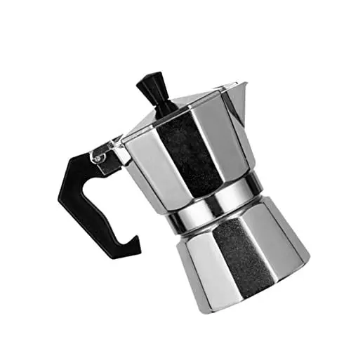 Produktbild: Amosfun Kaffeemaschine Kaffeepadmaschine Kaffeekanne Wasserkocher Aus Aluminium Kaffeedose Kaffee Wasserkocher Silver