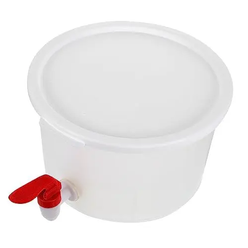 Produktbild: Amosfun Getränkespender Für Den Kühlschrank 2 5 L Rund Wasserkrug Lebensmittelechtes Pp Ideal Zum Servieren