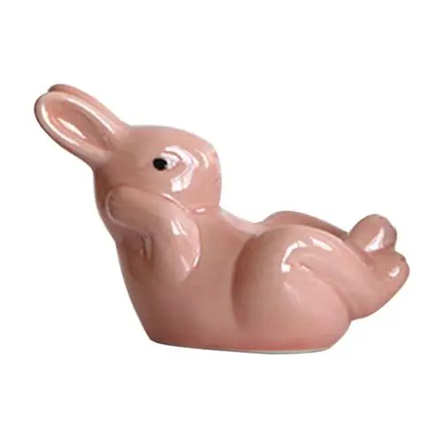 Produktbild: Amosfun Kaninchen-Keramik-Eierbecher Hasen-Eierhalter cocktailbecher Präsentationsständer für Eier Tasse für gekochtes Ei Handheld schmücken Veranstalter Lagerregal Kind