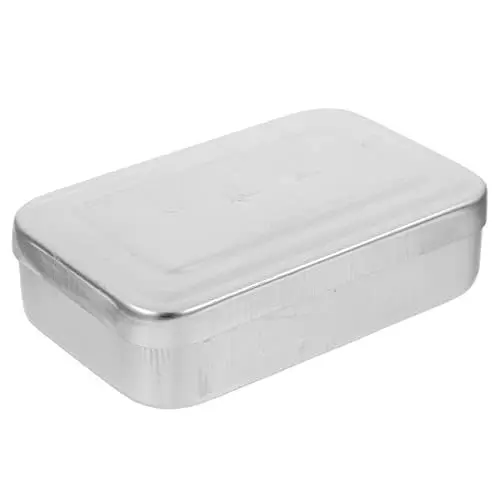 Produktbild: Amosfun Qualität Container Snack Mittagessen Box Aluminium Camping Besteck Outdoor Camping Geschirr