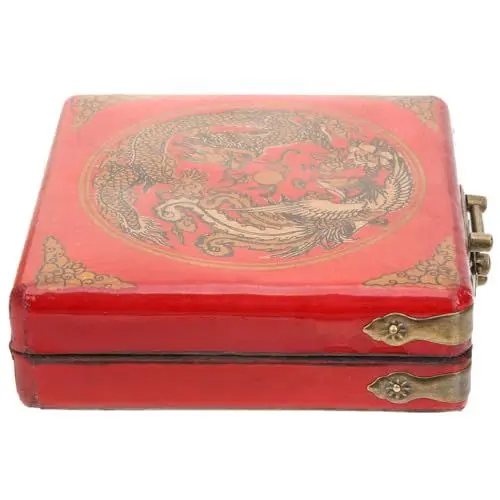 Produktbild: Amosfun Antike Schmuckschatulle Aus Holz Im Chinesischen Stil Dekorative Aufbewahrungsbox Für Schmuck Kleine Und Erinnerungsstücke Vintage Schmuckkästchen Für Frauen