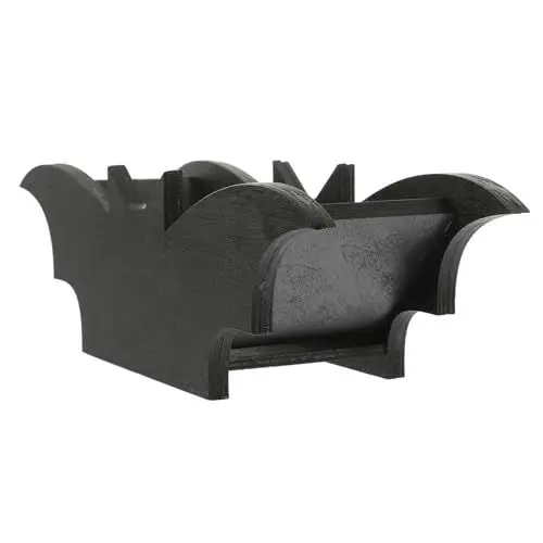Produktbild: Amosfun Kastenkasten Fledermausbehälter Durchsichtiger Make-up-organizer Halloween-badezimmerdekoration Waschtischschubladen Halloween-dekor Lippenstift-organizer Schläger Hölzern Black
