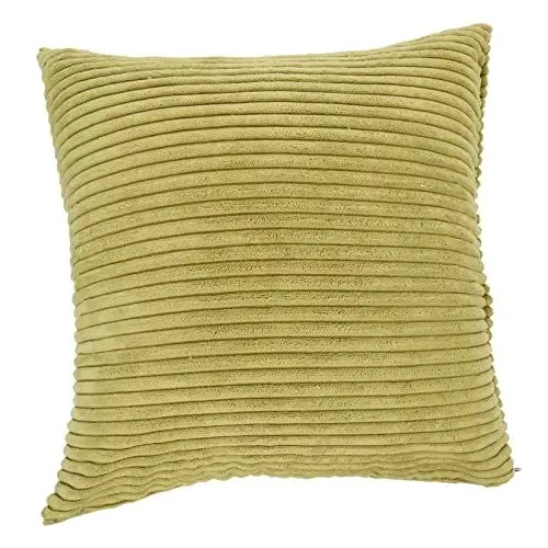 Produktbild: Amosfun Kissenbezug Grüne Geschenke Kissenbezüge Leben Luxus Couchkissen Weich Gestreifte Wurfkissen Rustikale Wohnkultur Outdoor-wurfkissen Dekor Heim Auto Sofa Maiswolle Rückenlehne Büro