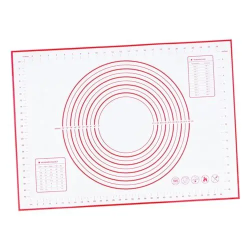 Produktbild: Amosfun Backmatte 60x40cm Antihafte Teigmatte Für Backen Ausrollmatte Für ätzchen Brot Fondant Und Pizza Rutschfeste Knetunterlage Zufälliger Farbe
