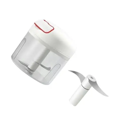 Produktbild: Amosfun Knoblauchzieher Handmixer Elektrisch Handzerkleinerer Für Lebensmittel Knoblauchmühle Manueller Zerkleinerer Manuelle Küchenmaschine Manueller Gemüseschneider Weiß Rostfreier Stahl