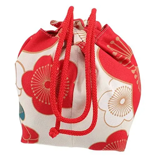 Produktbild: Amosfun Kordelzug Im Japanischen Stil Handtasche Japanische Pralinenschachtel Tasche Brieftasche Japanische Geldbörse Kosmetikgeldbörse Amulett Kordelzug Kordelzug Geschenktaschen