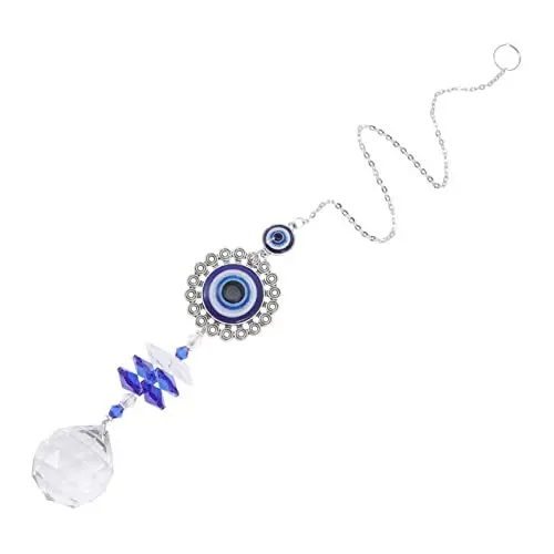 Produktbild: Amosfun Böser Blick Wandbehang Wohnaccessoires Böser Blick Ornament Kristall Sonnenfänger