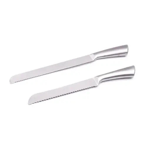 Produktbild: Amosfun Kuchenmesser brötchenmesser küchenwerkzeug kuchen messer bread knife Schneidewerkzeug für Krustenbrot Pizzamesser Kuchen Kuchen Schaufel Brot Edelstahl Hochzeitstortenmesser Silver