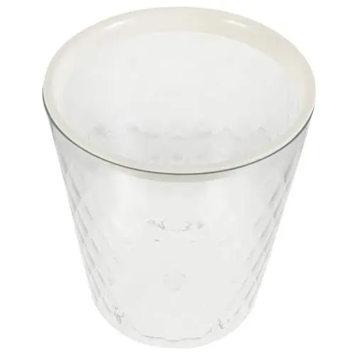 Produktbild: Amosfun Trash Can Transparenter Pet-müllbehälter Für Küche Badezimmer Und Büro Praktischer Abfallcontainer Für Und Garten Design Für Ordnung Und Sauberkeit