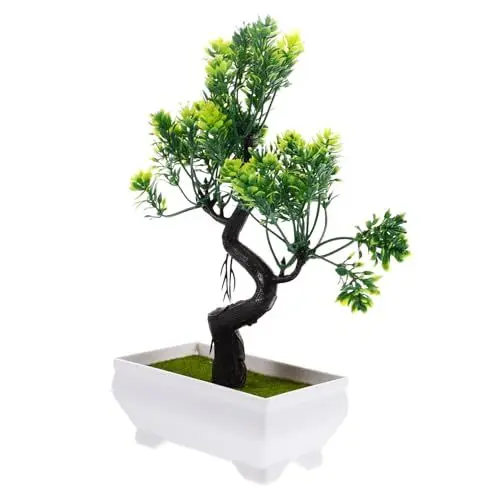 Produktbild: Amosfun Künstliche Pflanzen für Den Innenbereich Kleiner Bonsai-Baum Künstliche Pflanzendekoration für Das Home Office Realistische Simulation Einer Topfpflanze 23 00 X 11 30 X 6 50 cm