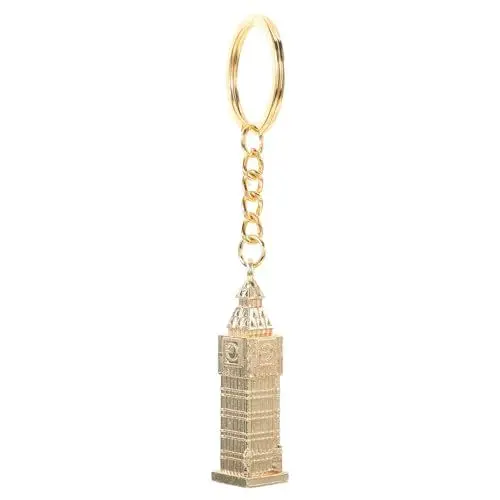 Produktbild: Amosfun Big Ben SchlüSselanhäNger Aus Zinklegierung, Goldenes London Souvenir Mit Vielseitigem Design, Perfekt Als Geschenk Oder Dekoration FüR Tasche Und Rucksack