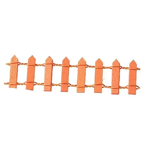 Produktbild: Amosfun Mini Vorgartenzaun Hundezaun Lattenzaunkante Kleiner Zaunrand Gartenzaun Trimmen Minizaun Für Mini-laufstall Garten Aus Holz Weihnachtsbaumzäune Der Zaun Hölzern Dekorationen Fee