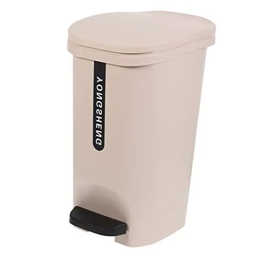 Produktbild: Amosfun Trash Can Mit Pedal Und Deckel Abfalleimer Für Badezimmer Geruchsisolierter Mülleimer Mit Haltering Für Küche Und Wohnzimmer