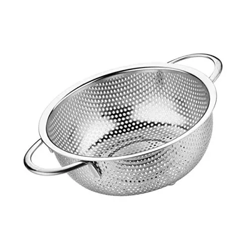 Produktbild: Amosfun -küchensieb Mit Doppelgriffen Multifunktionaler Abtropfkorb Für Gemüse Obst Und Pasta Schnelles Abseihen Und Langlebige Nutzung