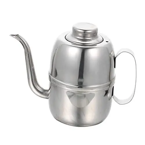 Produktbild: Amosfun Öltopf aus Edelstahl edelstahlbehälter mutfak aksesuarları Vorratsdose Ölkaraffe Sojasaucentopf Essigbehälter aus Edelstahl Küchengerät Rostfreier Stahl Silver