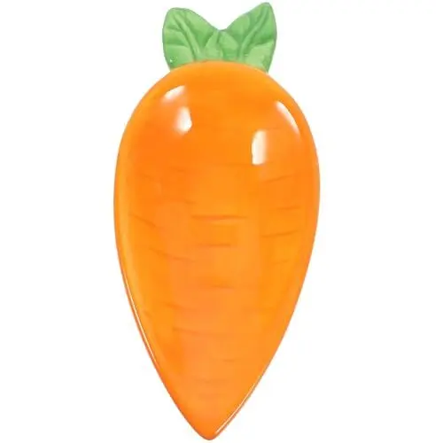 Produktbild: Amosfun Ostern-Karotten-Teller Aus Keramik Für Süßigkeiten Snacks Vorspeisenteller Frühlingsparty Dessertteller Süßigkeiten-Nuss-Teller Servierplatte Osterparty Esstisch-Dekoration