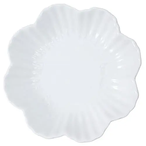 Produktbild: Amosfun Salatteller zum Frühstück snack platte ansteckplatten für esstisch nachtisch Serviertablett Teller Obstteller Nudelteller Teller zur Aufbewahrung von Lebensmitteln Keramik Weiß