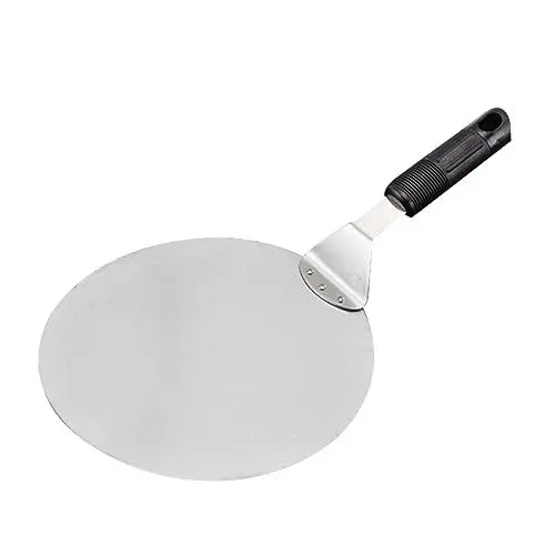 Produktbild: Amosfun Schaber aus Edelstahl Pizza-Schneidebrett Kuchenheber Spachtel Pizzapfannen Pizzaschaufel Pizza-Server Tortenheber Spachtel für Pizzaheber Kuchenschaufel übertragen Black