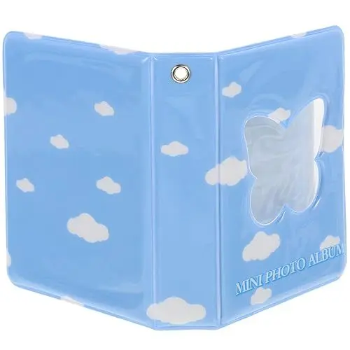 Produktbild: Amosfun Schlüsselanhänger Fotoalbum Mini-fotobuch Kpop-fotokarte Buch Für Ausweisinhaber Sammler Von Fotokarten Paar Fotoalbum Album Sammeln Buch Wolke Pvc Liebhaber Mikrofilm Bindemittel